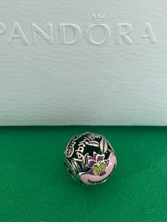 Pandora Jewelry - Authentic Pandora Disney Parks Alice in Wonderland Cheshire Cat Charm